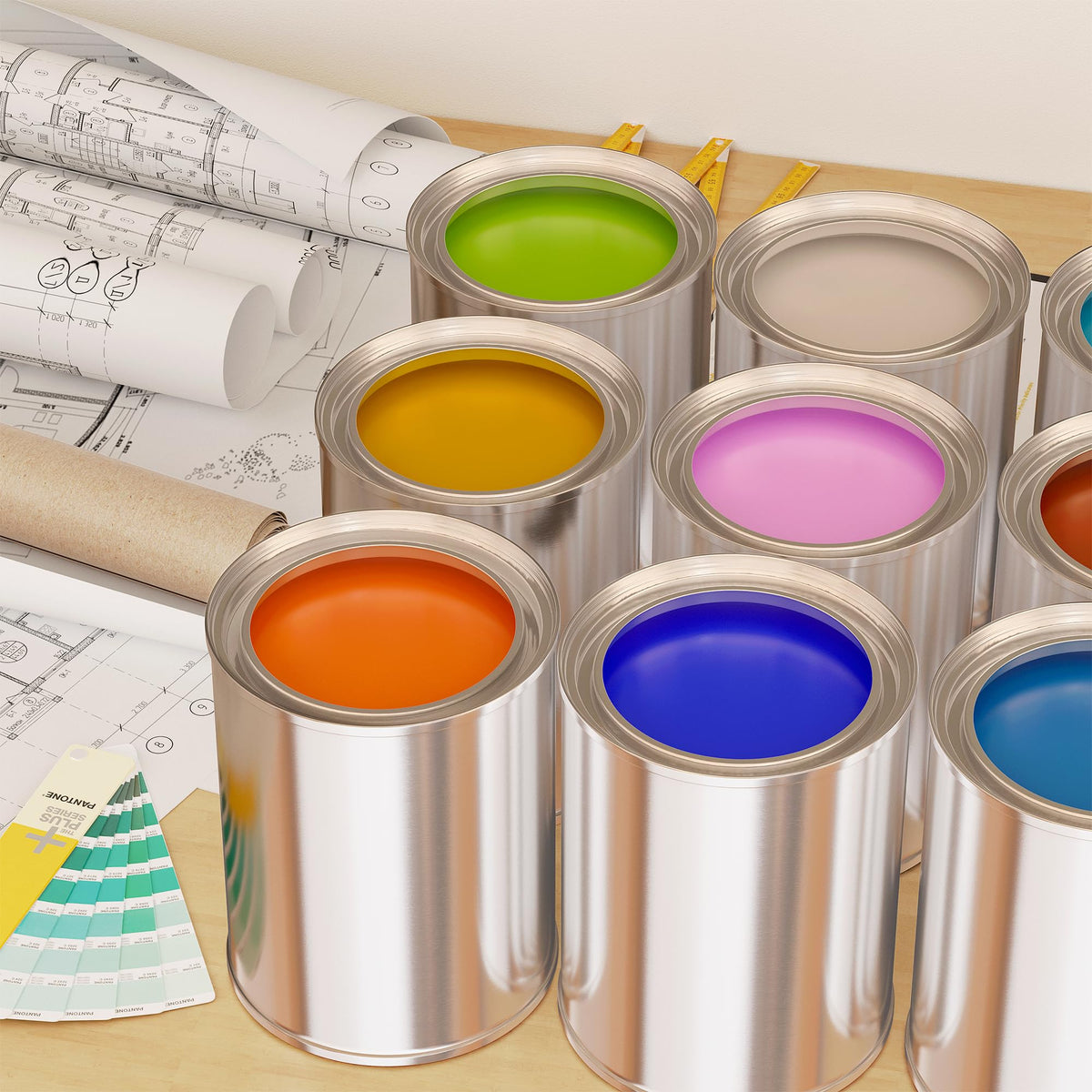 Yeshine multi-use storage for leftovers, solvents, and coatings.