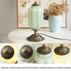 Yesids table lamp offers versatile lighting with a dimmable touch