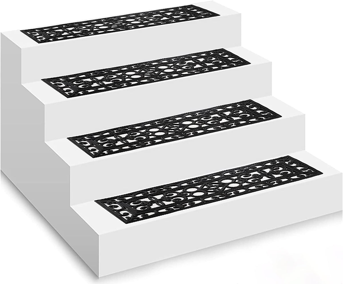 Yesland deck stair grip mat features scroll design for stylish traction