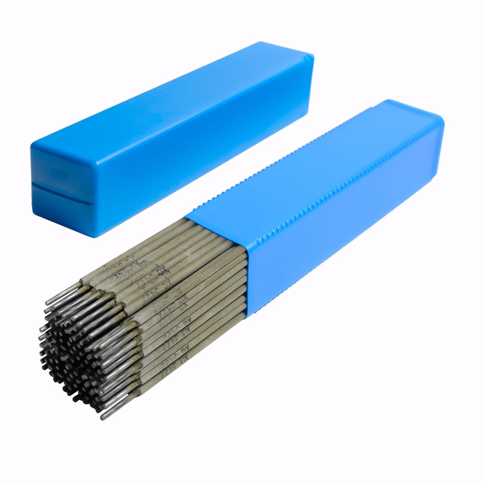 YesRight 3/32 welding rod packaging shown in a sealed tube for long-term storage.