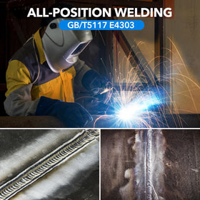 YesRight all-position welding capability supports versatile field and workshop projects.
