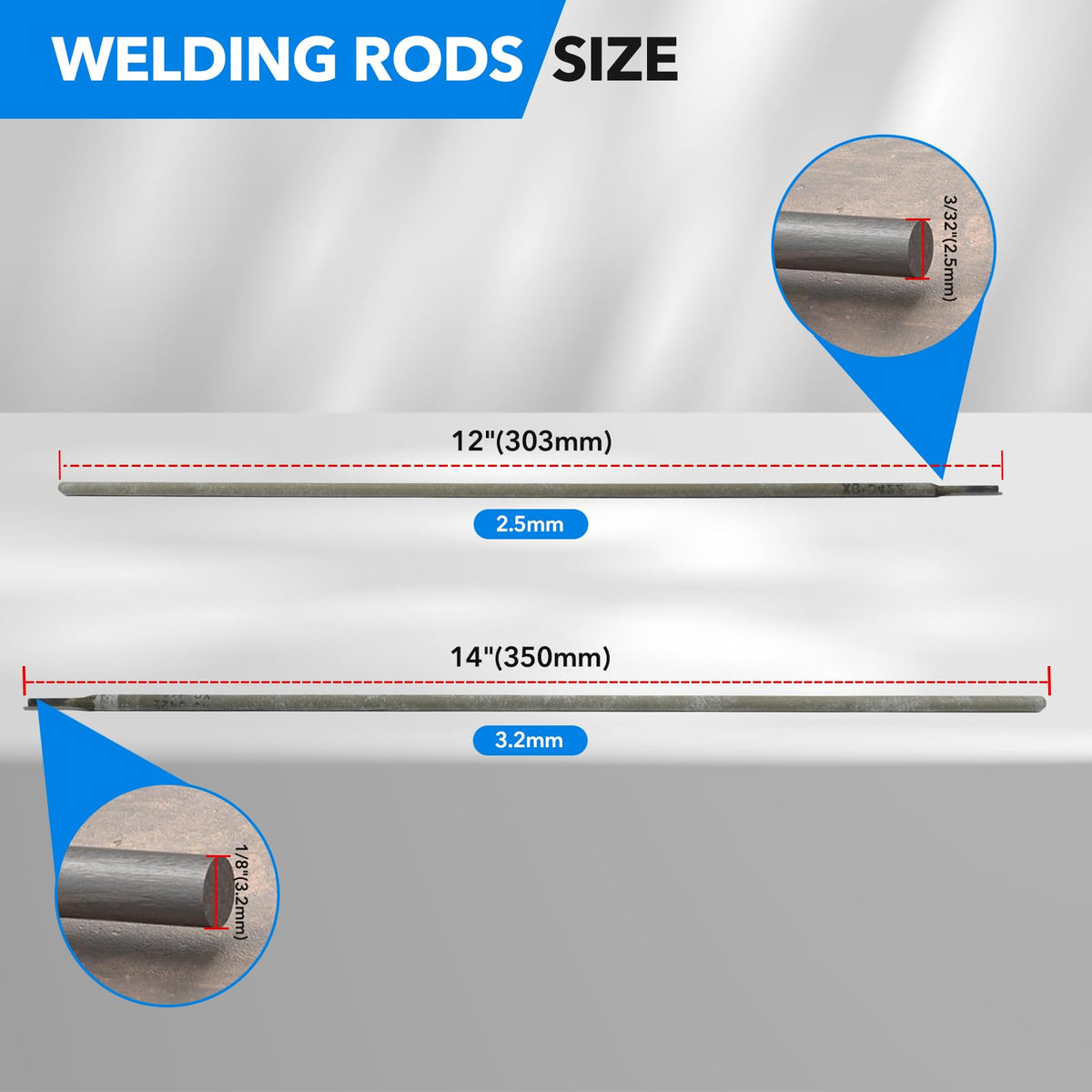 YesRight arc-stable welding rod enabling smooth starts with minimal spatter.