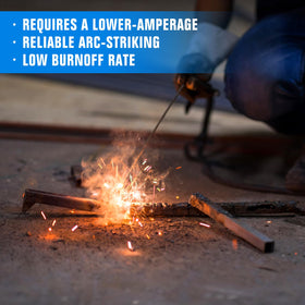 YesRight multipurpose welding rod suited for construction, fabrication, and automotive tasks.