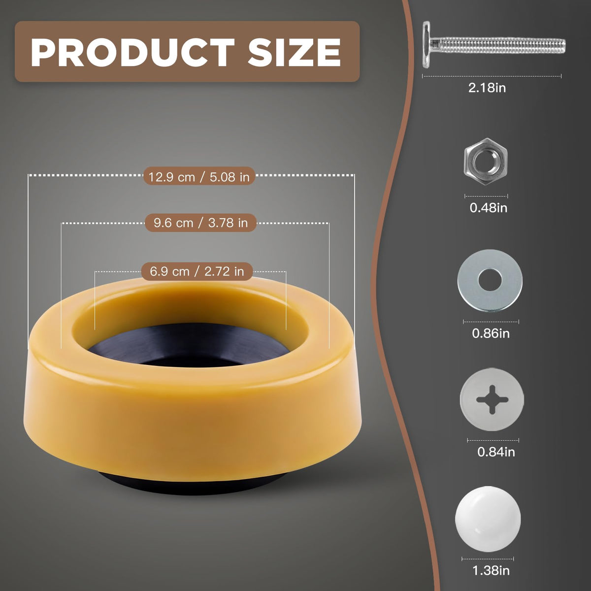 YESSYMAN floor-mounted toilet kit eases DIY installation with complete parts.