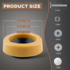 YESSYMAN floor-mounted toilet kit eases DIY installation with complete parts.
