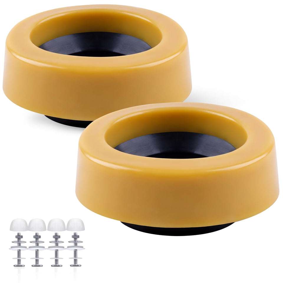 YESSYMAN toilet wax ring 2-pack for strong, leak-free seals.