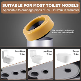 YESSYMAN universal flange seal fits 3 or 4 inch waste lines.