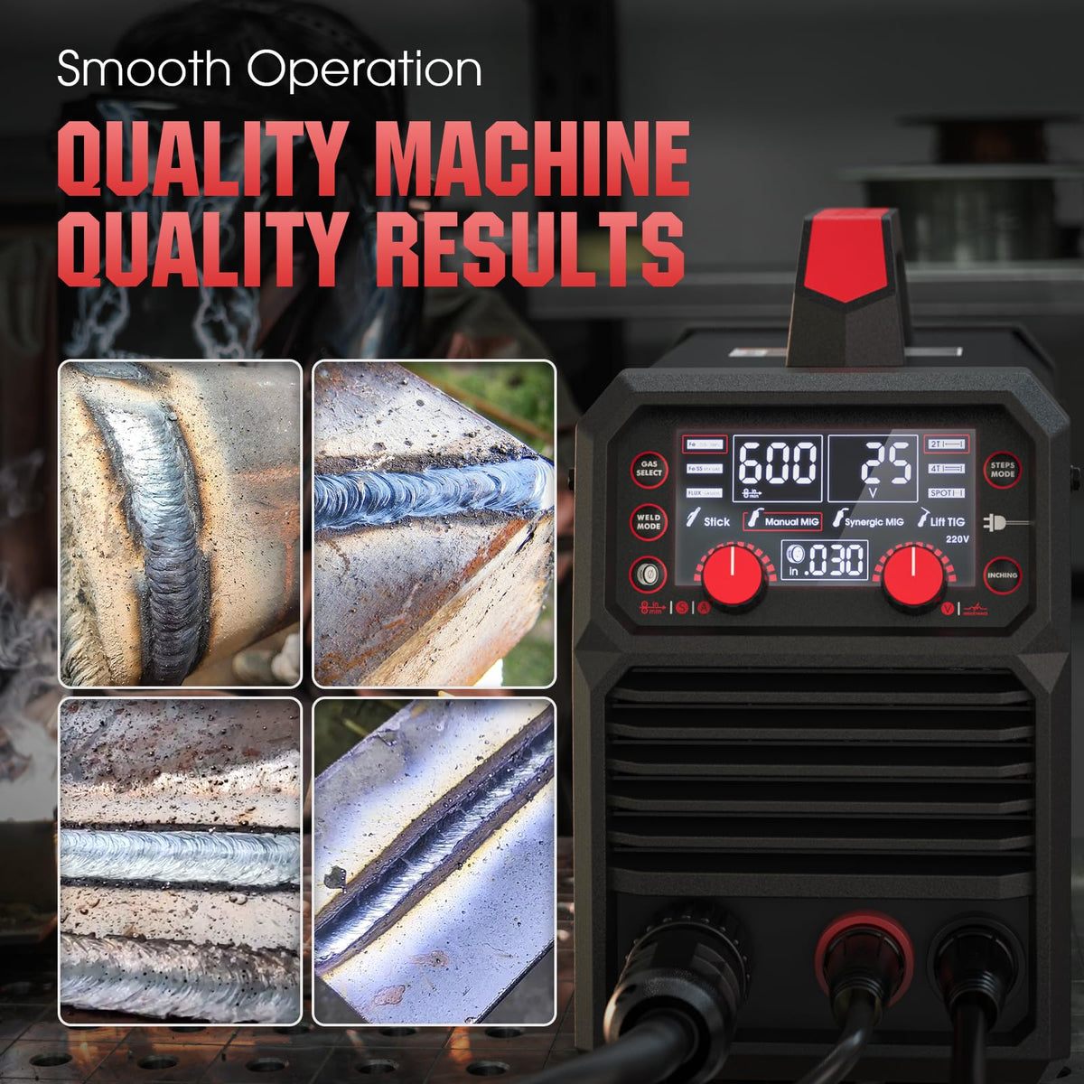 YESWELDER 140A MIG Welder manual MIG mode for precise control