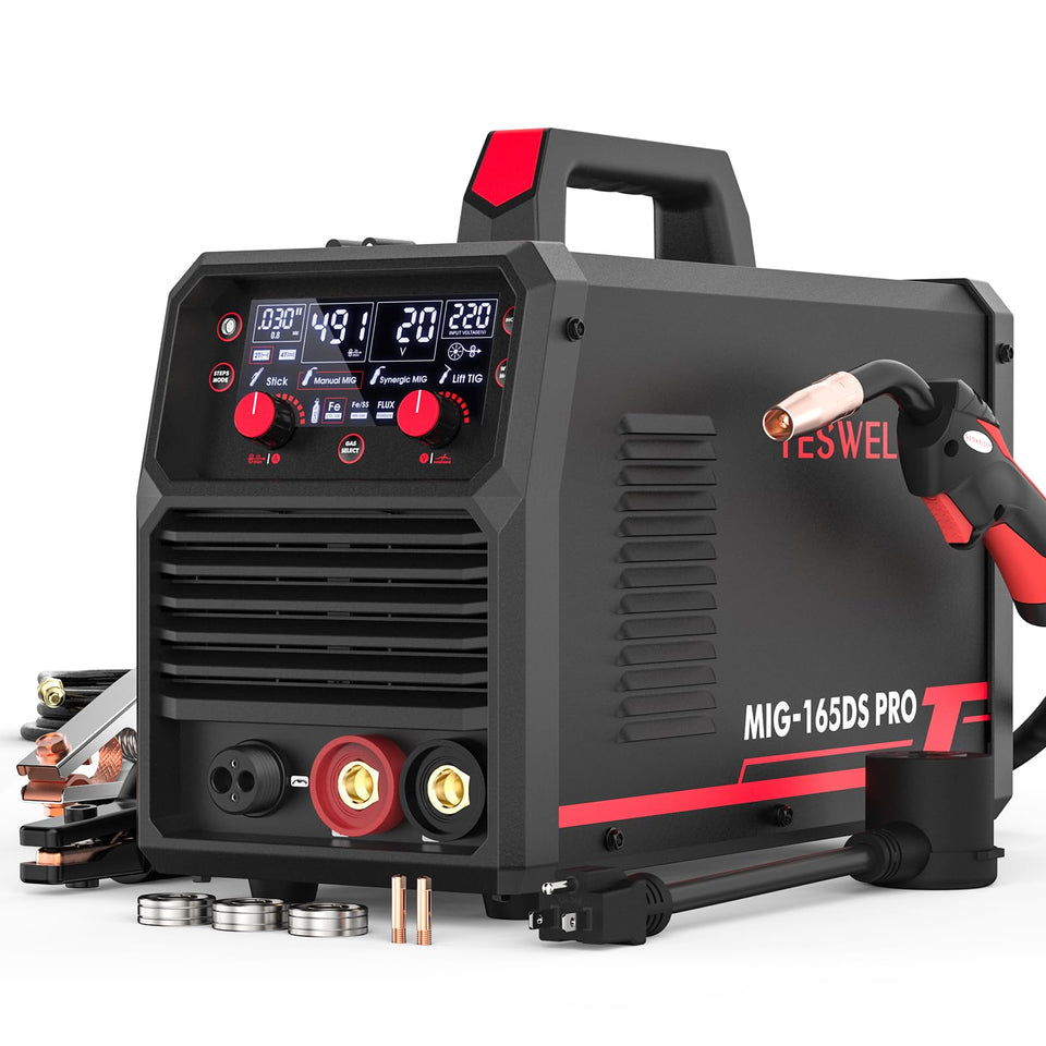 YesWELDER 165A detachable torch for quick on-site setup and maintenance