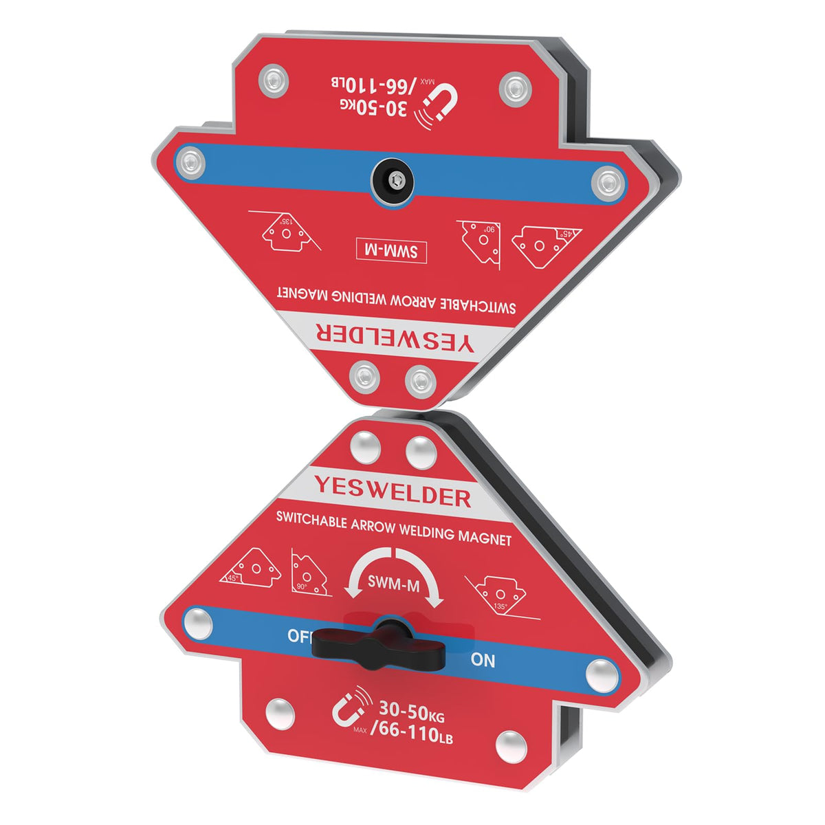 YESWELDER 2-piece kit provides reliable positioners for hands-free setup.