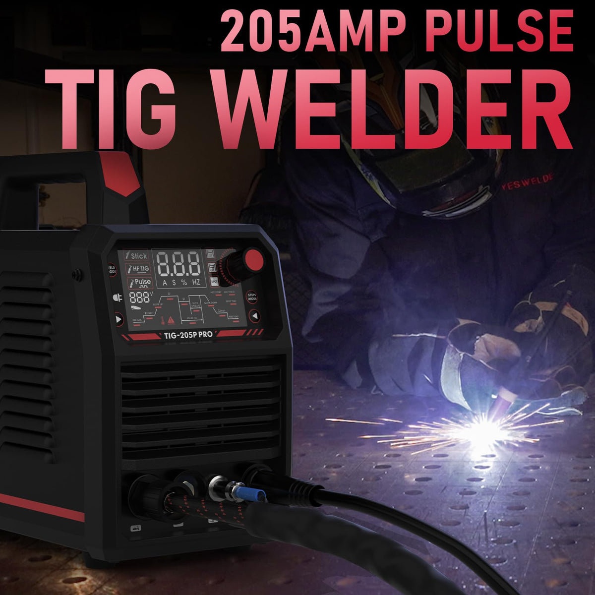 YESWELDER 205A workshop setup demonstrates reliable performance in real projects.
