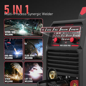 YesWelder 205DS PRO dual voltage switch for versatile workspace.