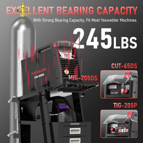 YESWELDER heavy-duty construction supports up to 245 lbs
