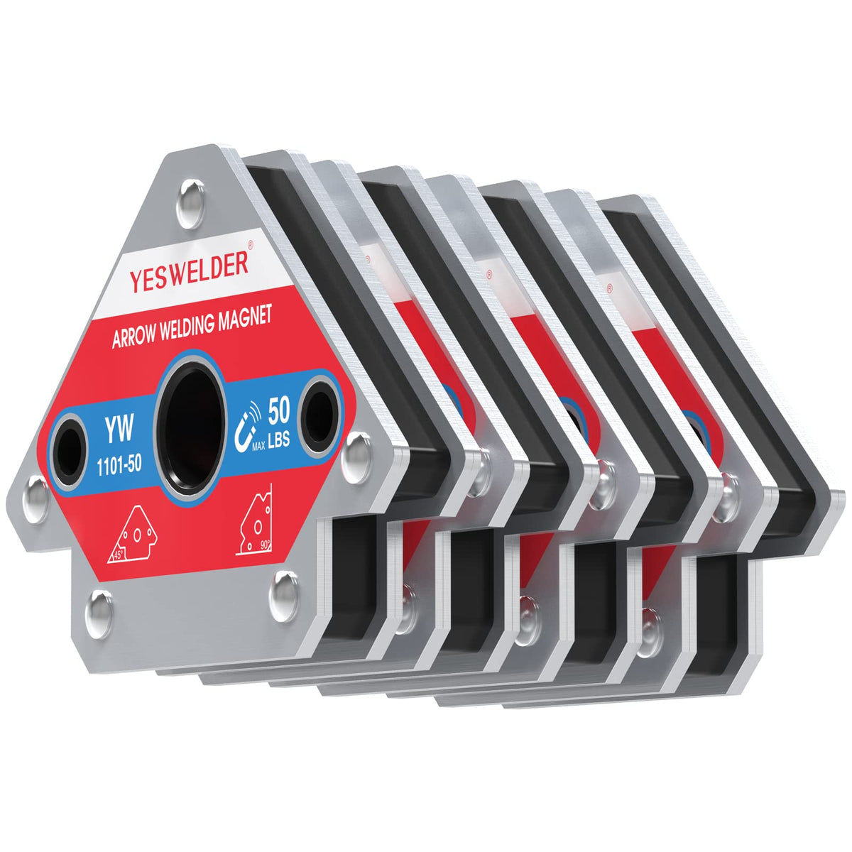 YesWelder 50 lb welding magnet holds parts securely for stable setups during welding