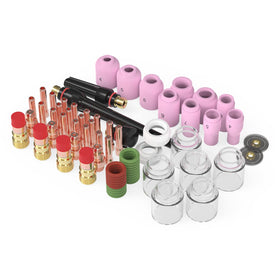 YESWELDER 71pcs TIG kit overview for WP-series welding.