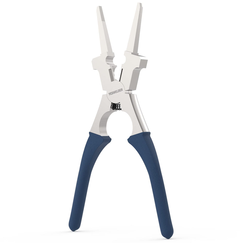 YESWELDER 8-inch MIG welding pliers, full view for versatile wire cutting and gripping.
