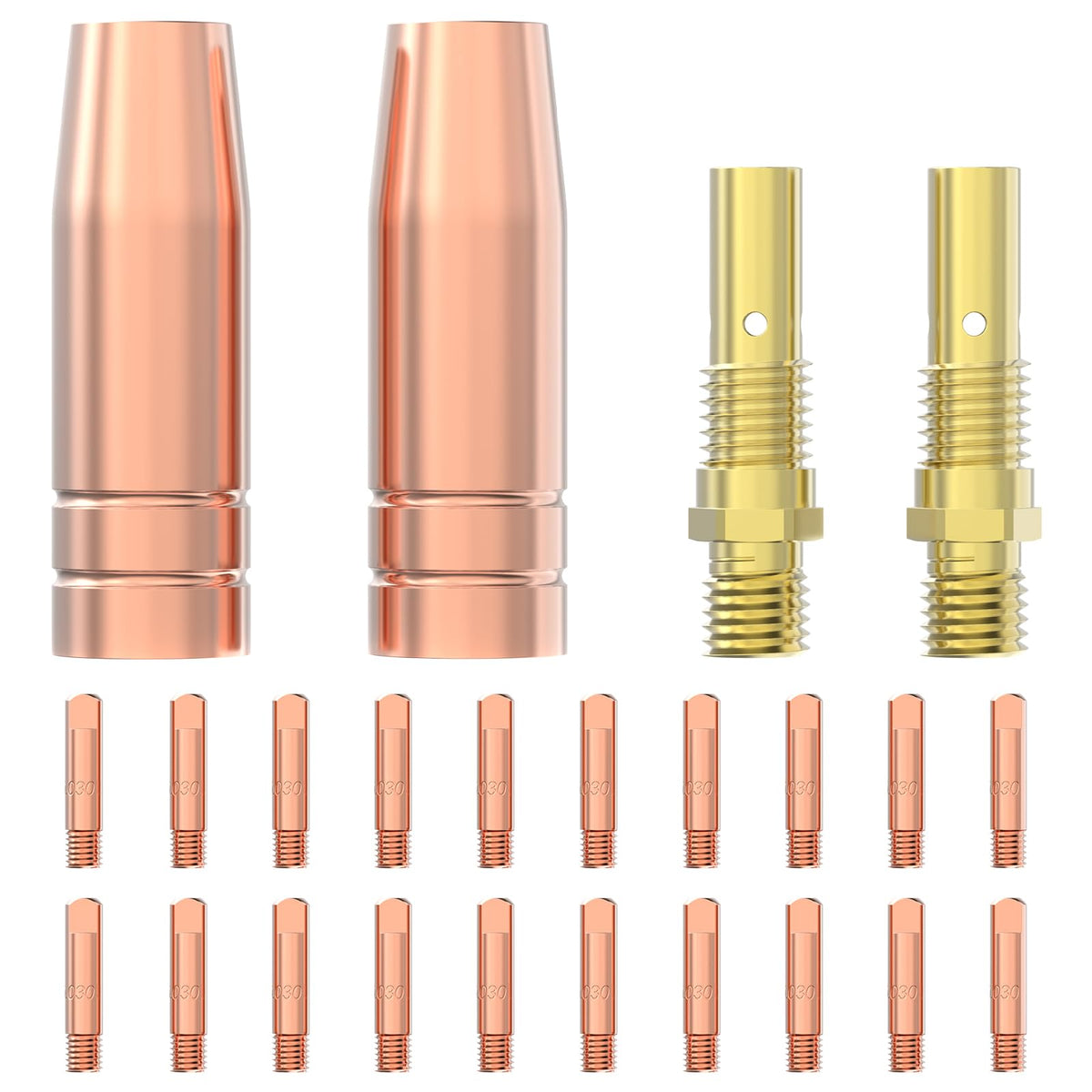 YesWELDER conical airflow design concentrates gas for higher welding accuracy