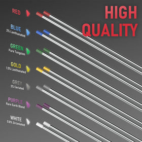 YesWelder red-tip tungsten arc stability for TIG welding