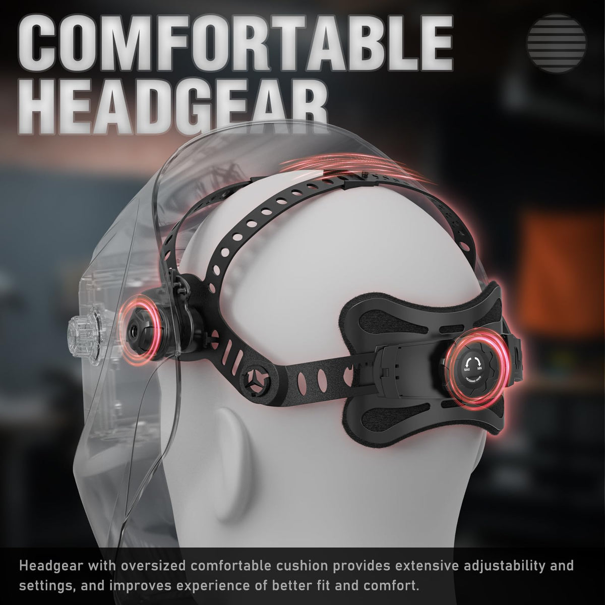 YESWELDER helmet ideal for TIG, MIG, ARC, and grinding work.