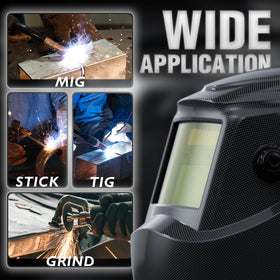 YESWELDER helmet solar powered with replaceable CR2450 battery for long use.