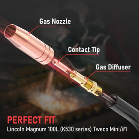 YesWELDER compatibility with Tweco Mini/#1 torches for easy upgrades