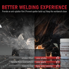 YESWELDER contact tips coated with anti-spatter gel for clean performance