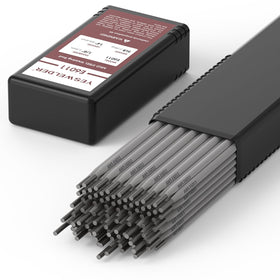 YESWELDER E6011 5lb pack showing versatile all-position electrode for deep penetration