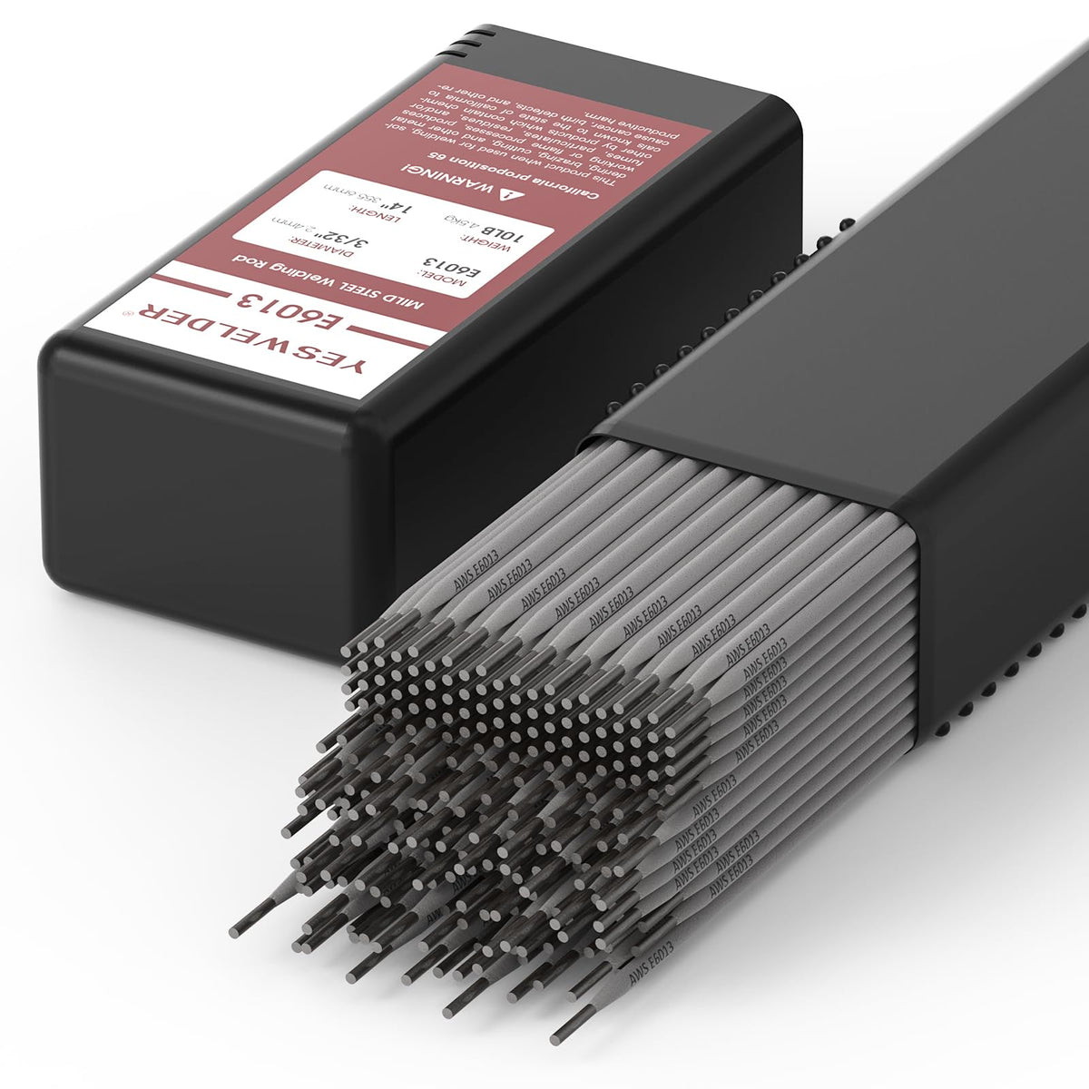 YESWELDER E6013 3/32'' rod in packaging for reliable general-purpose mild steel welding.
