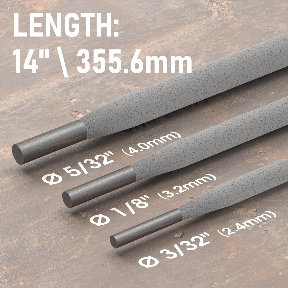 YESWELDER E6013 mild steel welding rod delivers dependable shallow penetration