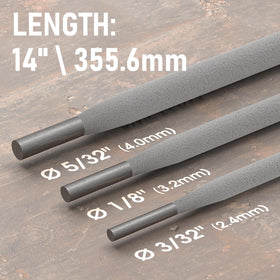 YESWELDER E6013 mild steel welding rod delivers dependable shallow penetration