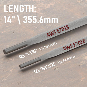 YesWelder E7018 arc-ready rods for versatile welding positions and AC/DC use