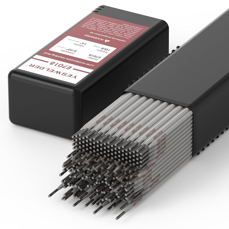 YesWelder E7018 3/32 in welding rod in package for easy stock and clean welds