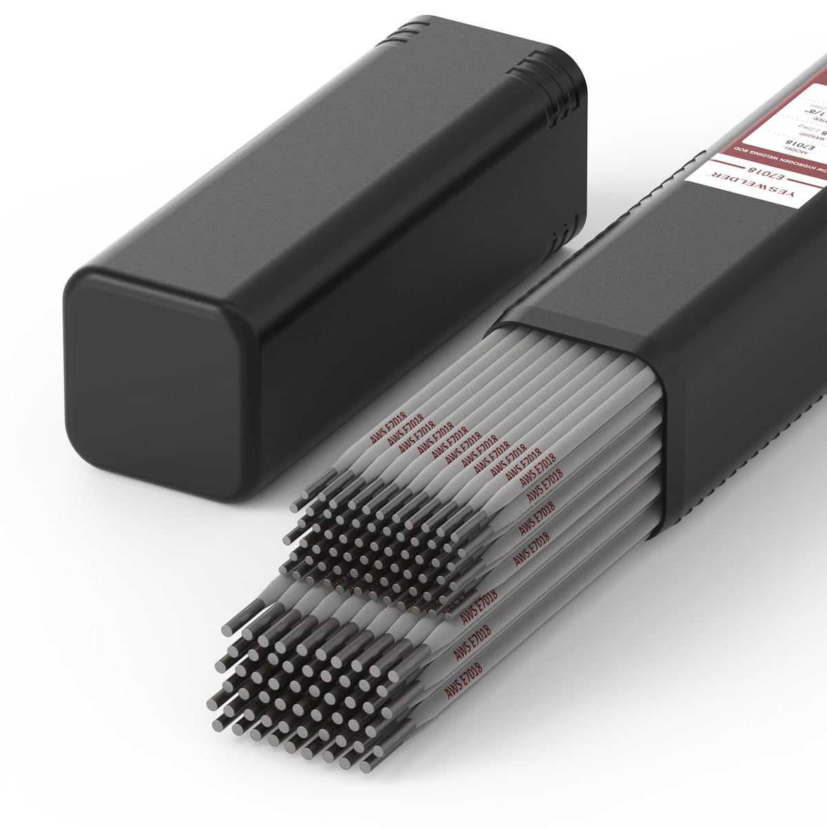 YesWelder E7018 3/32 and 1/8 inch rods in a dual-pack for carbon steel welding