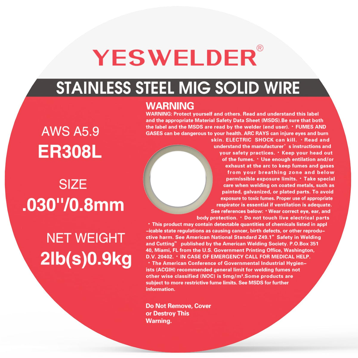 YesWelder ER308L spool durability during transport and jobsite use