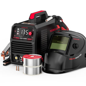 YESWELDER Flux-135PRO front view showing portable, compact welding unit for on-site use