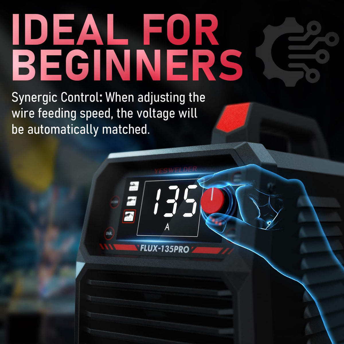 YESWELDER Flux-135PRO portable design for quick job-site setups