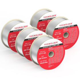 YESWELDER flux core MIG wire reel on an ABS spool for reliable feeding.