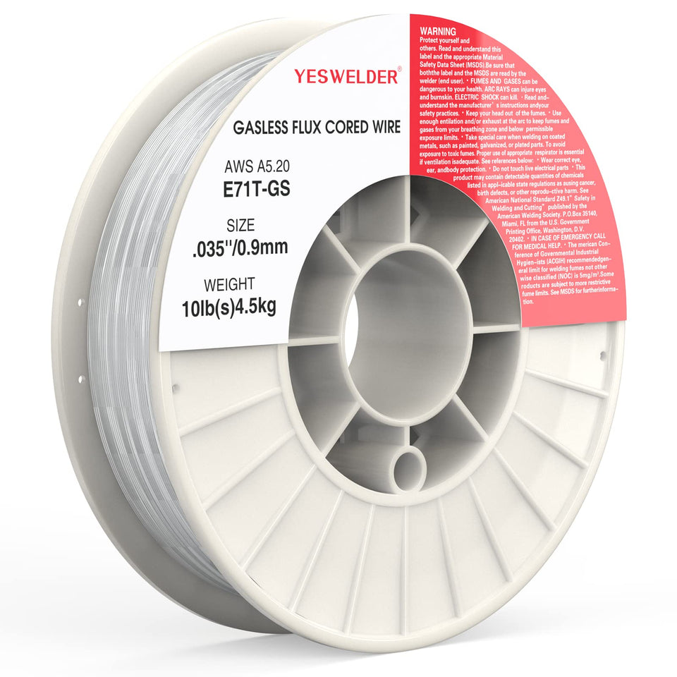 YESWELDER flux core wire spool on ABS case, portable for outdoor welding