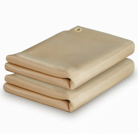 YESWELDER heavy-duty fiberglass welding blanket protects against sparks and heat.
