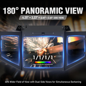 YESWELDER Internal Digital Display lets you fine-tune shade and delay with ease.