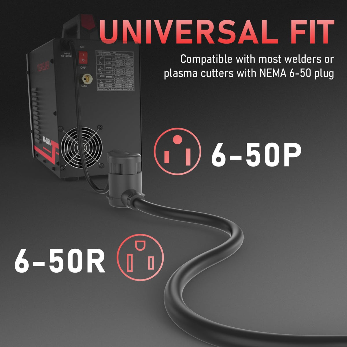 YesWelder indoor outdoor extension cord ready for versatile welding tasks.