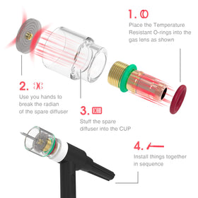 YESWELDER insulating rings pack protects connections during welding.