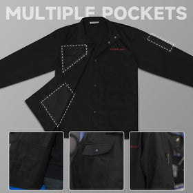 YESWELDER jacket cuff adjustment enables customized, comfortable fit
