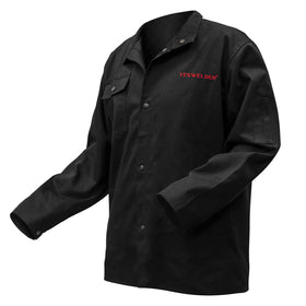 YESWELDER jacket front view showing protective fit for welding tasks