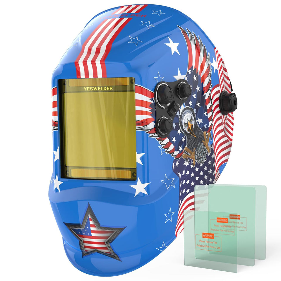 YESWELDER large view helmet front view for broad visibility and comfort