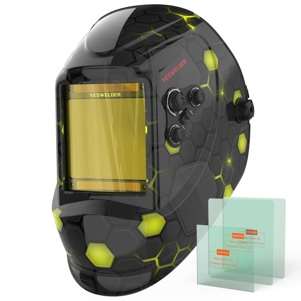 YESWELDER Large View helmet offers true color visibility for precise welding tasks