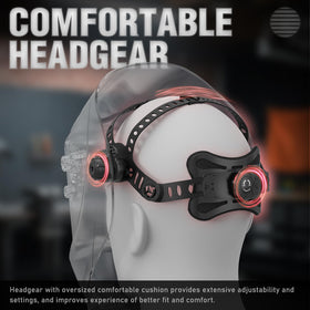 YESWELDER Lightweight headgear with comfortable padding reduces fatigue