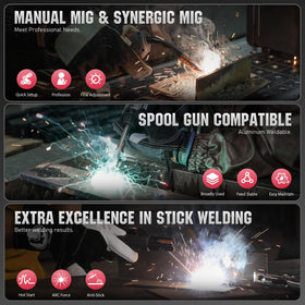 YESWELDER MCT-520 cutting action demonstrates clean cuts at 110V and 220V.