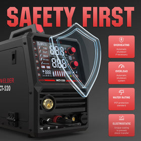 YESWELDER MCT-520 safety features protect users during heavy-duty welding.