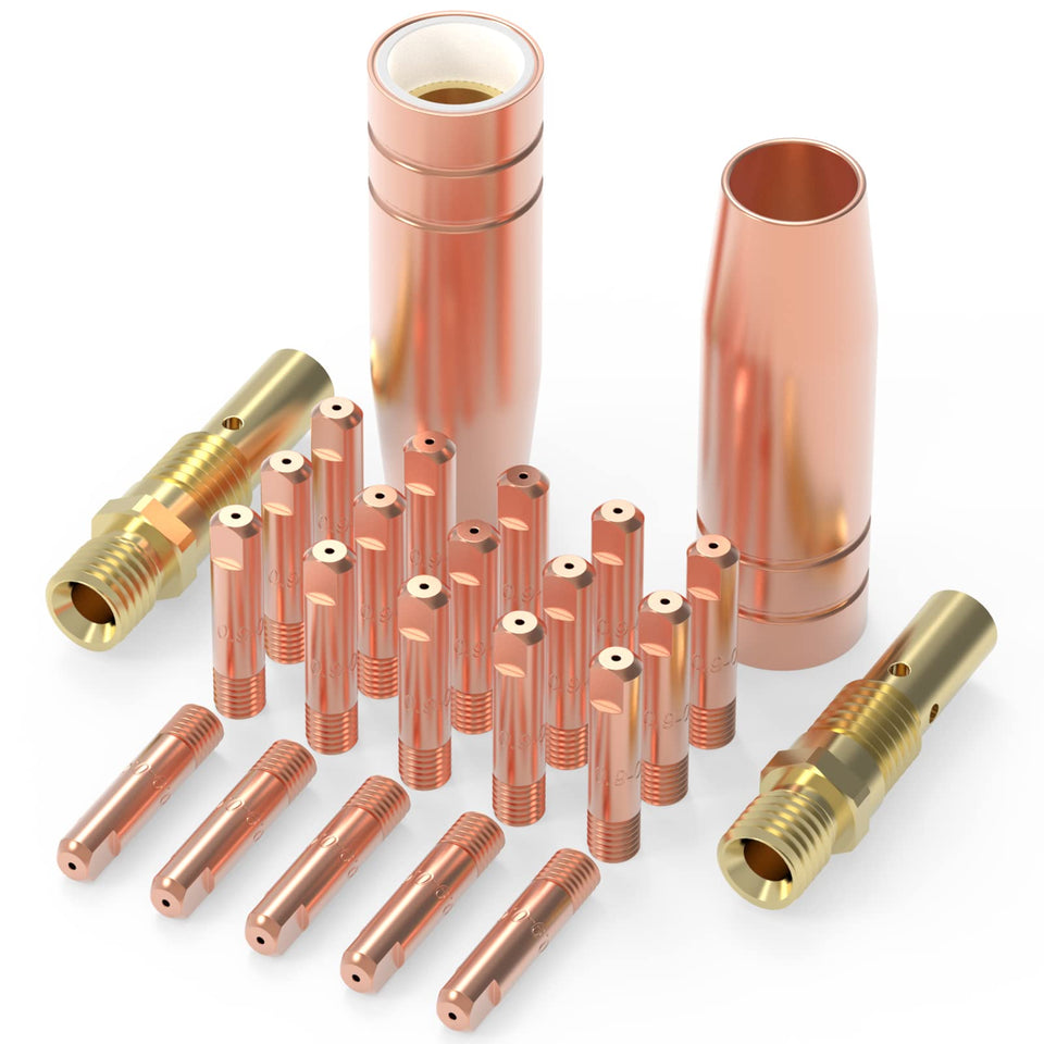 YESWELDER MIG gun kit tip and diffuser enhances consistent gas coverage for smooth welds